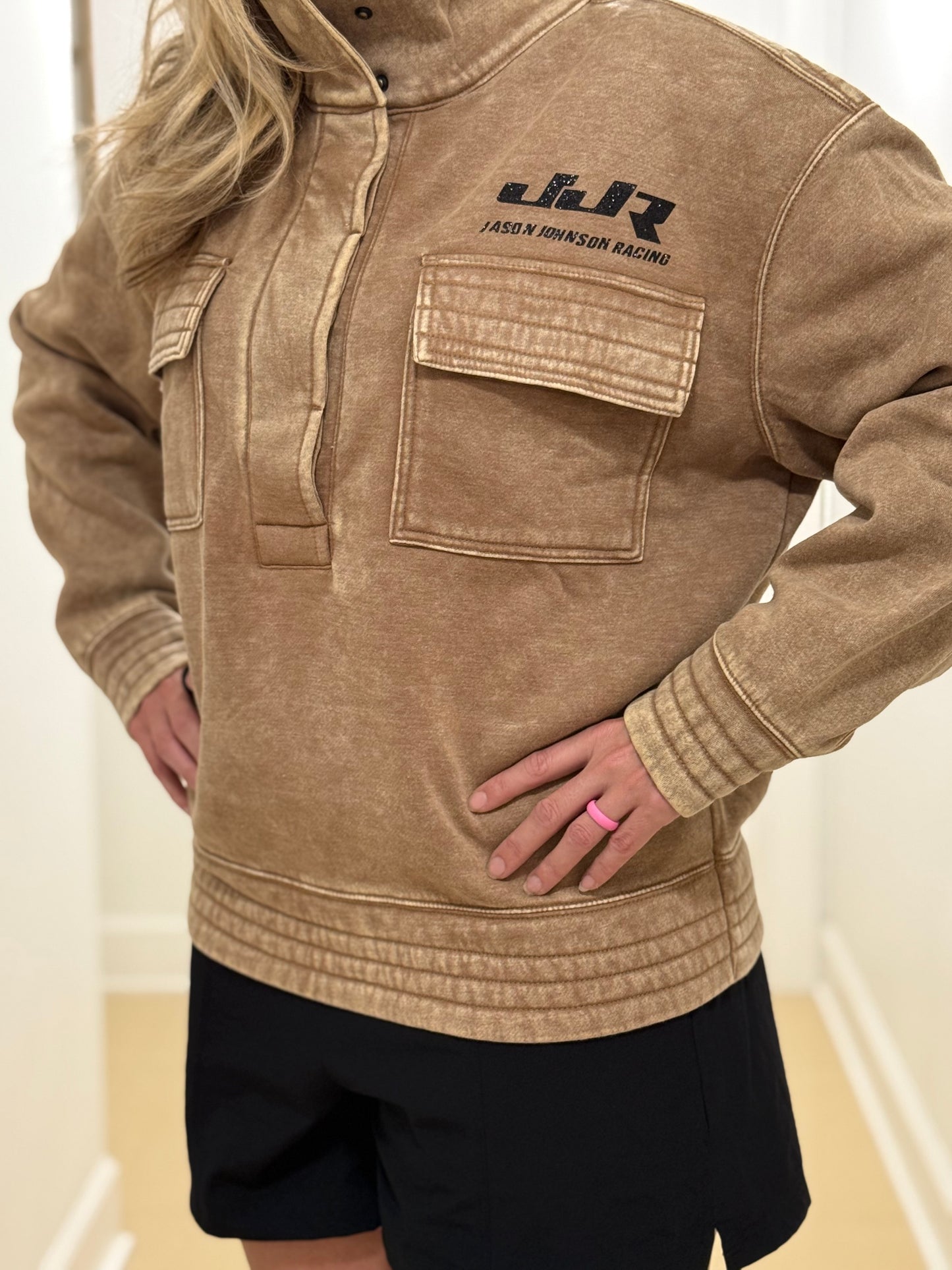 Ladies Cowl Neck Pocket Pullover (Variety of Colors & Styles)