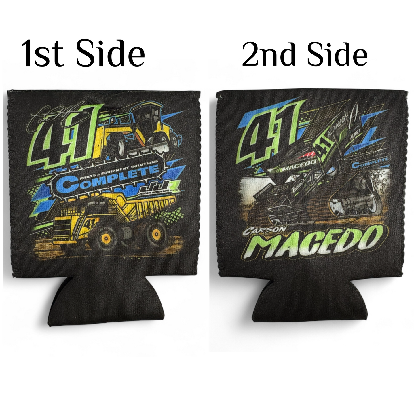 Pushing Dirt Design Can Koozie