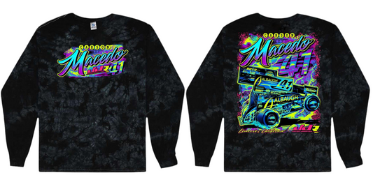 2025 Neon Long Sleeve (Black Tie-dye)