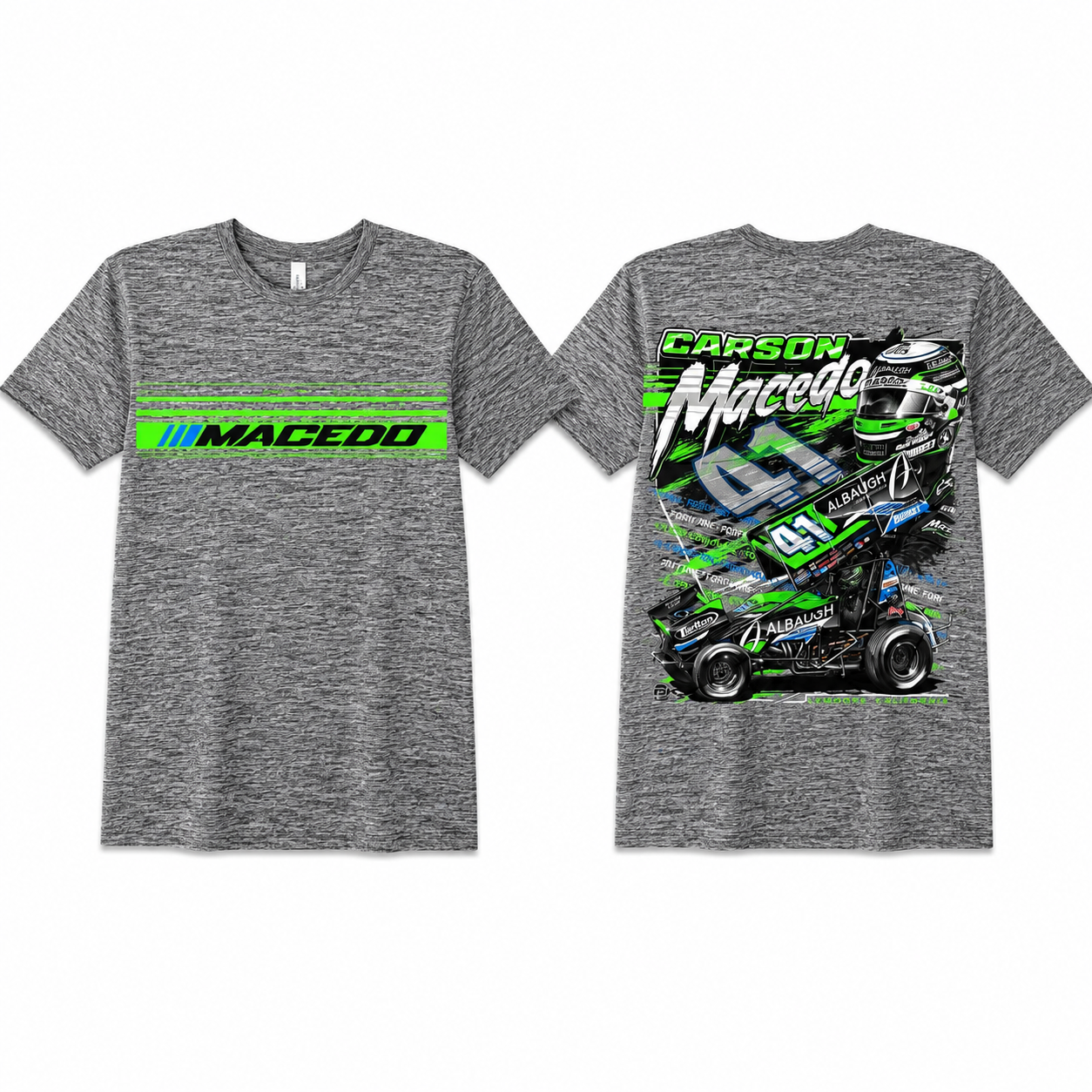The Macedo Line Design T-Shirt Sport-Tek Posicharge (Black Electric)
