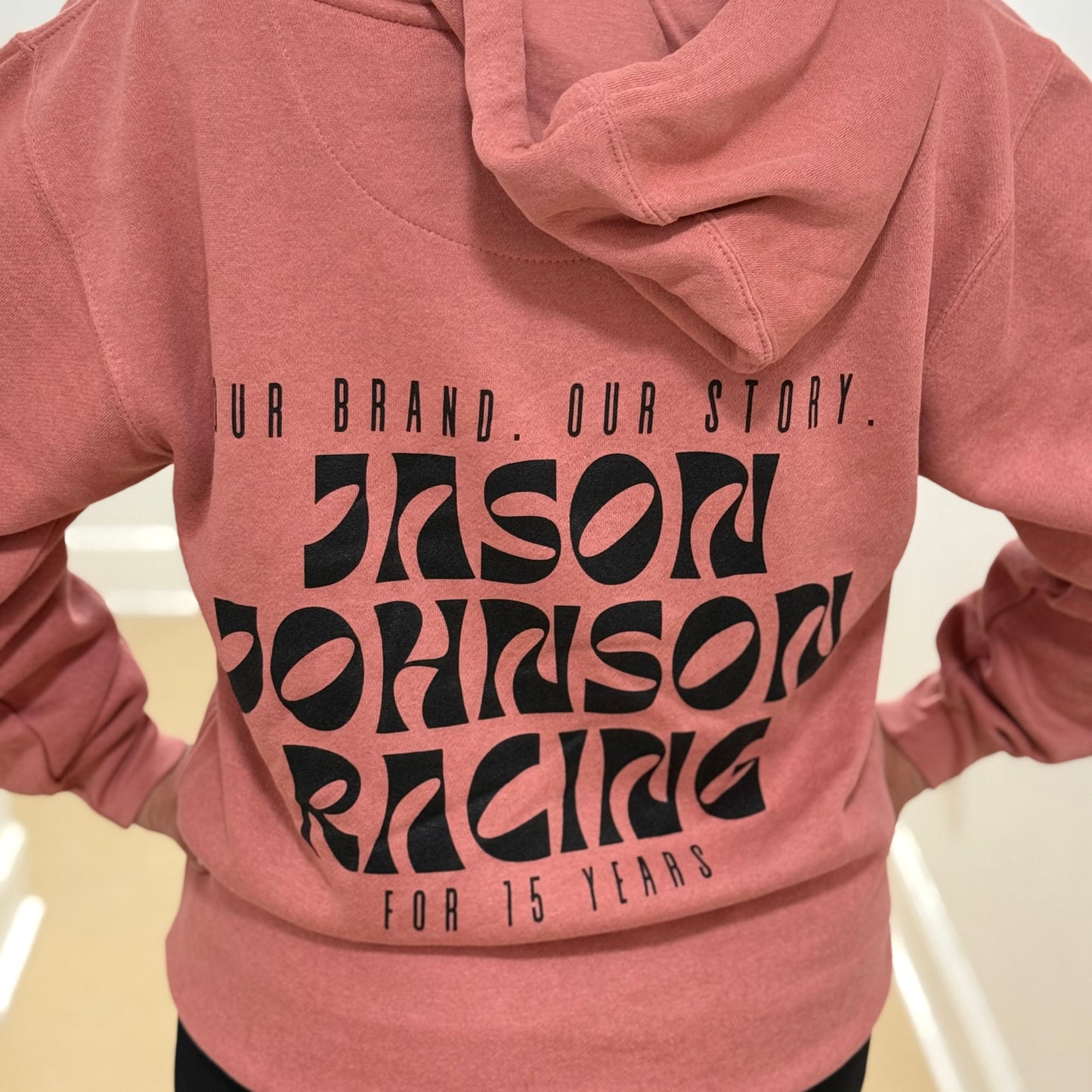 Our Brand. Our Story. Hoodie (Mauve/Pink)