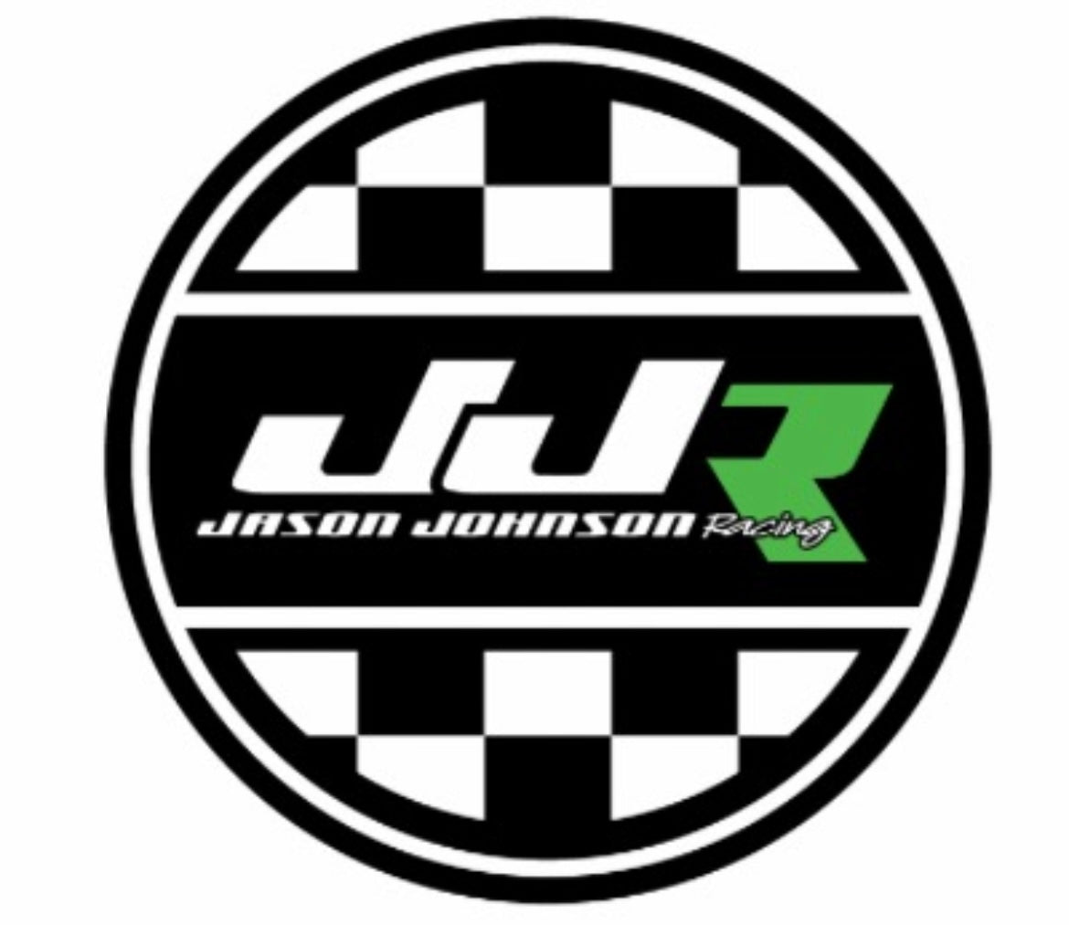 Checkered JJR Logo Decal (#14) – Jason Johnson Racing Merchandise