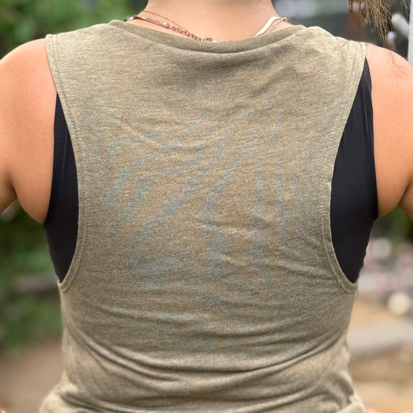 Two Tone Ladies Muscle Tank