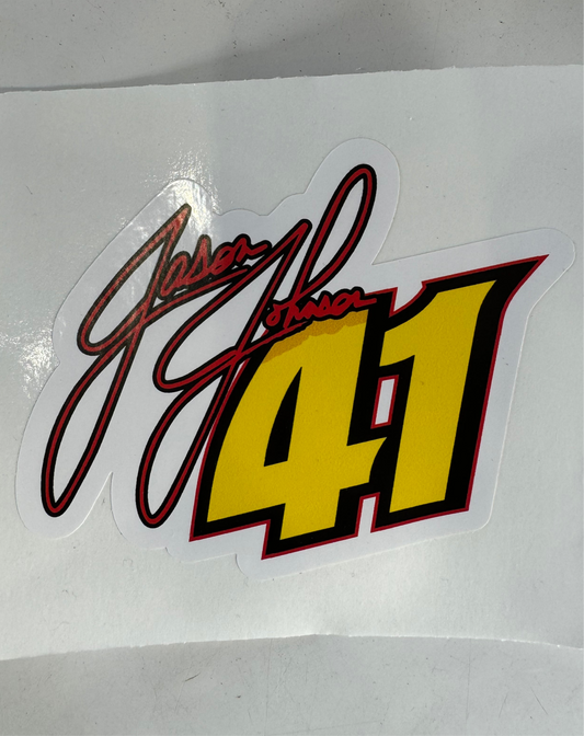 Jason Johnson Autograph 41 Decal (#17)