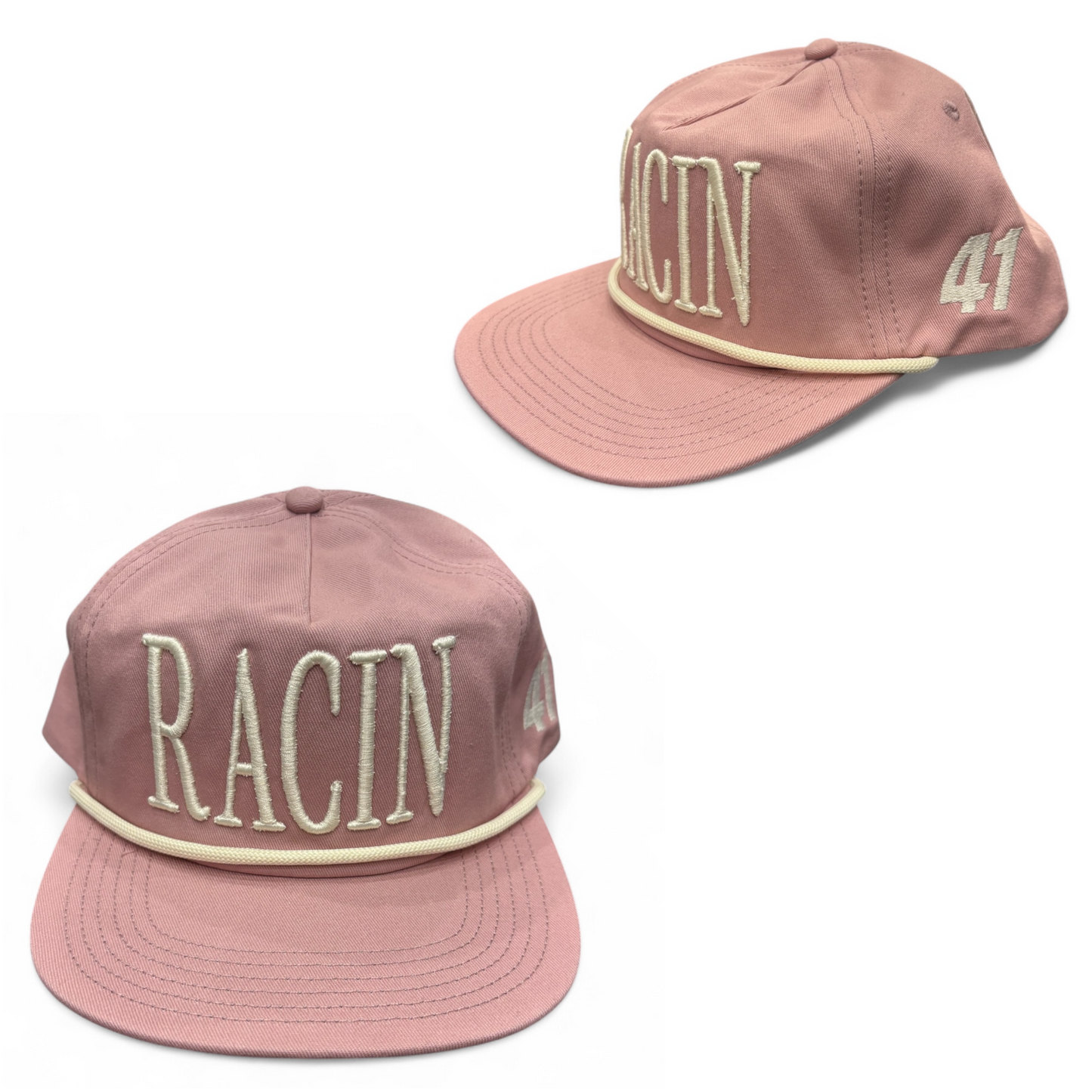 Ladies Racin Snap back Hat (Assorted Pink Styles)