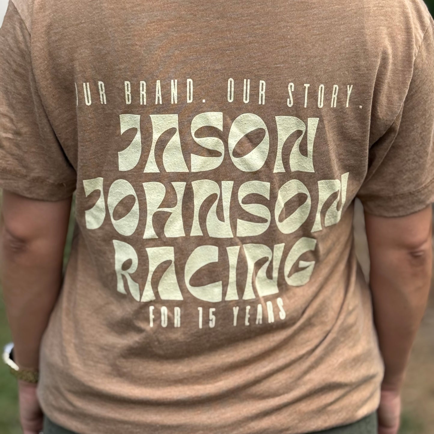 Our Brand. Our Story. T-Shirt (Carmel Brown)