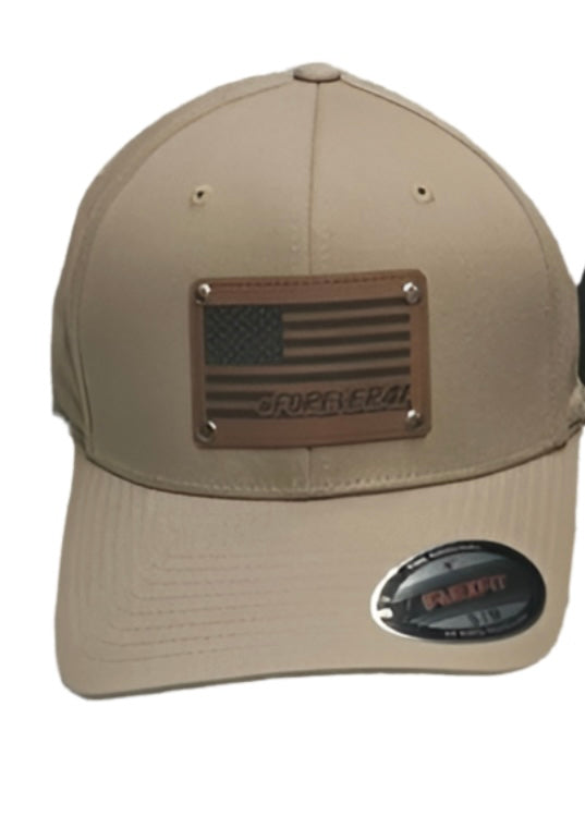 American Flag #Forever41 Leather Patch FlexFit Hat