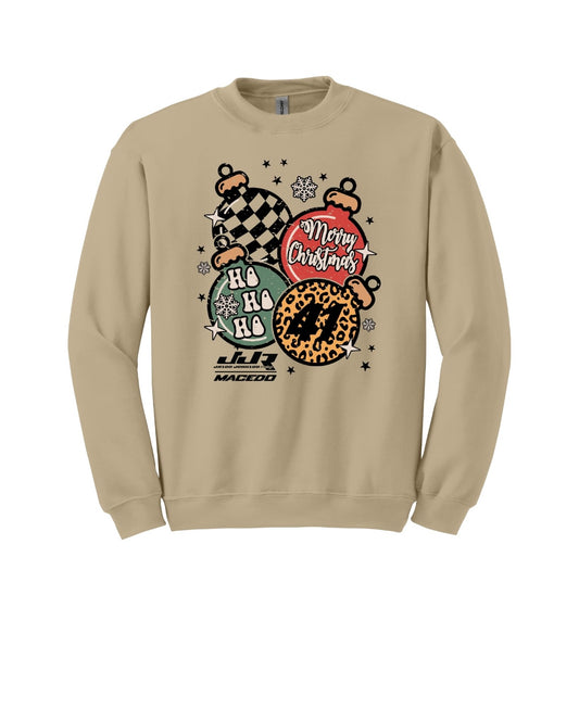 PRE-ORDER 2025 JJR Merry Christmas Crewneck Sweatshirt (Tan)