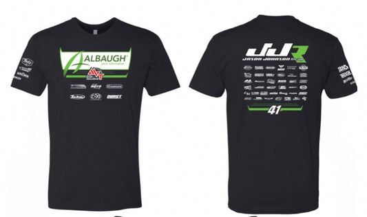 2024 Crew T-Shirt with Sponsors on Back (Black)