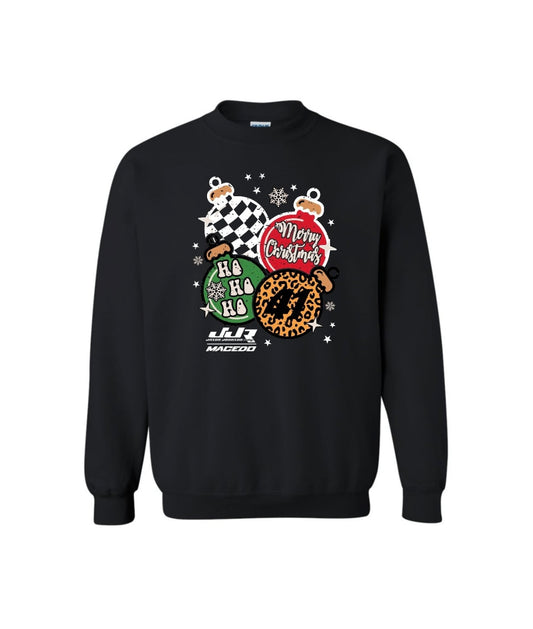 PRE-ORDER 2025 JJR Merry Christmas Crewneck Sweatshirt (Black)