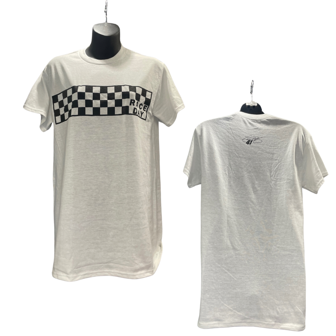 Checkered Race Day T-Shirt (White)