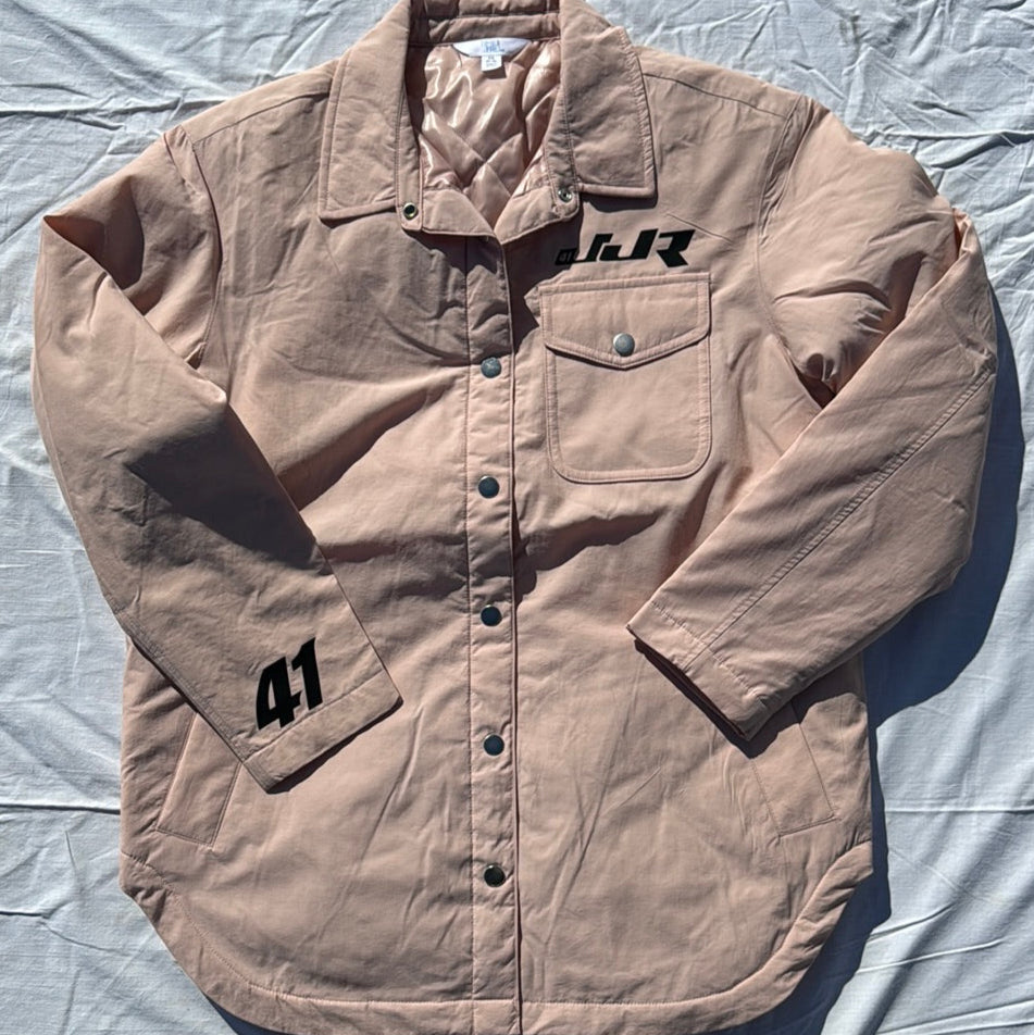JJR Collared Jacket (Light Pink) – Jason Johnson Racing Merchandise