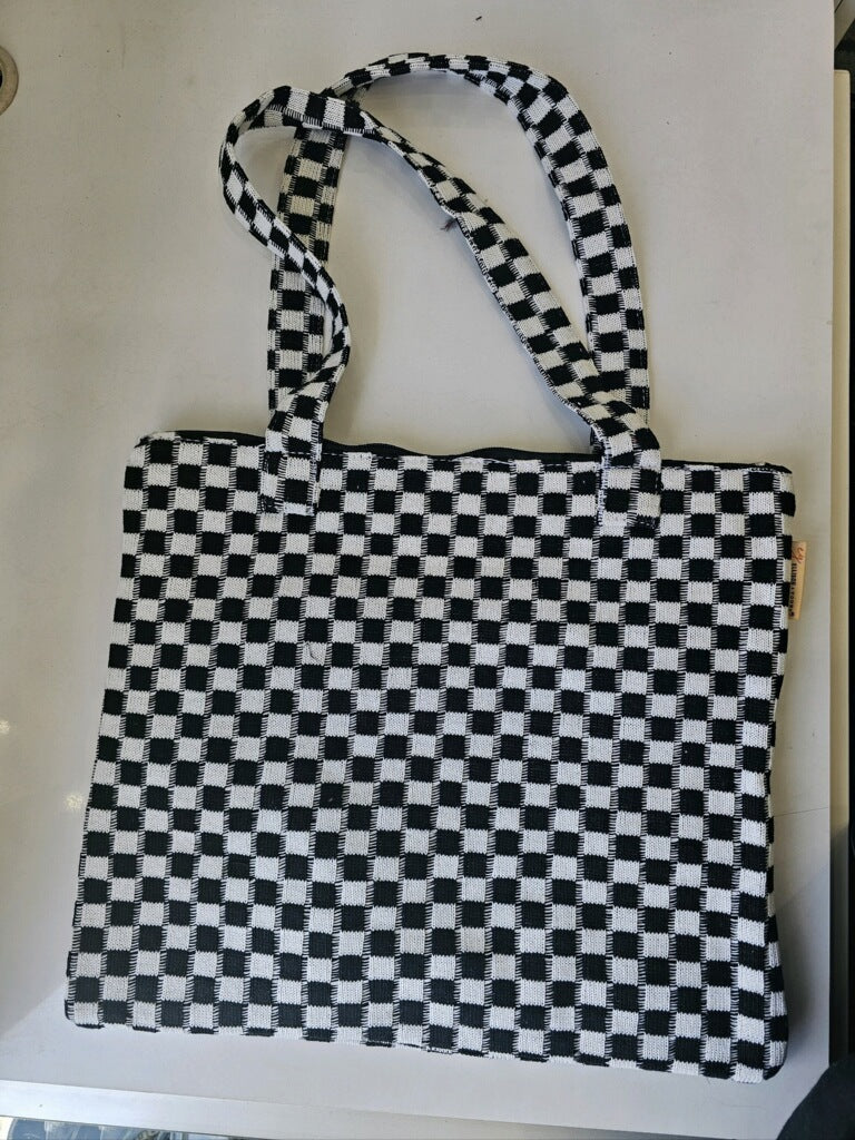 Checkered Ladies JJR Shoulder Bag