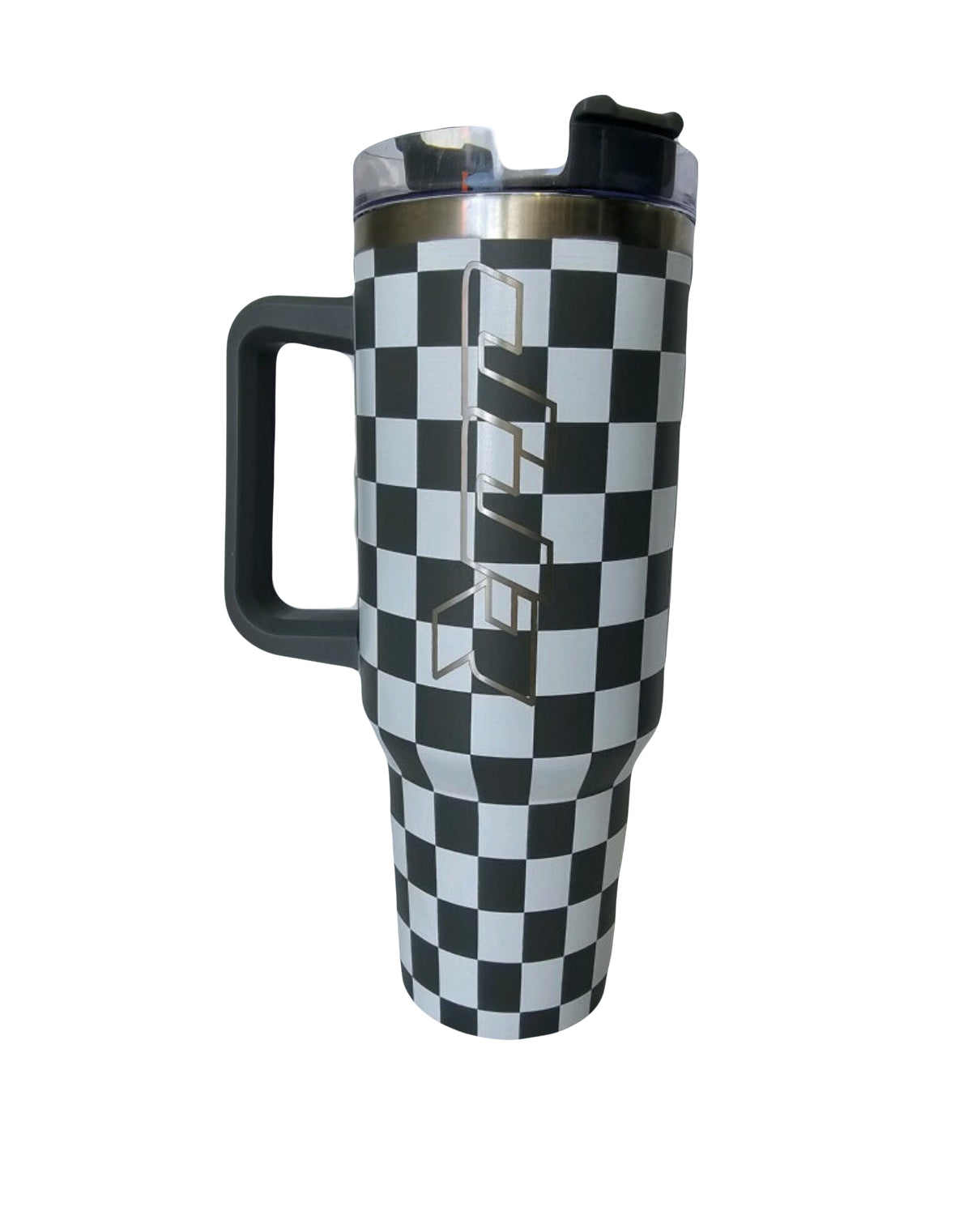 Checkered Tumbler (Black and White)