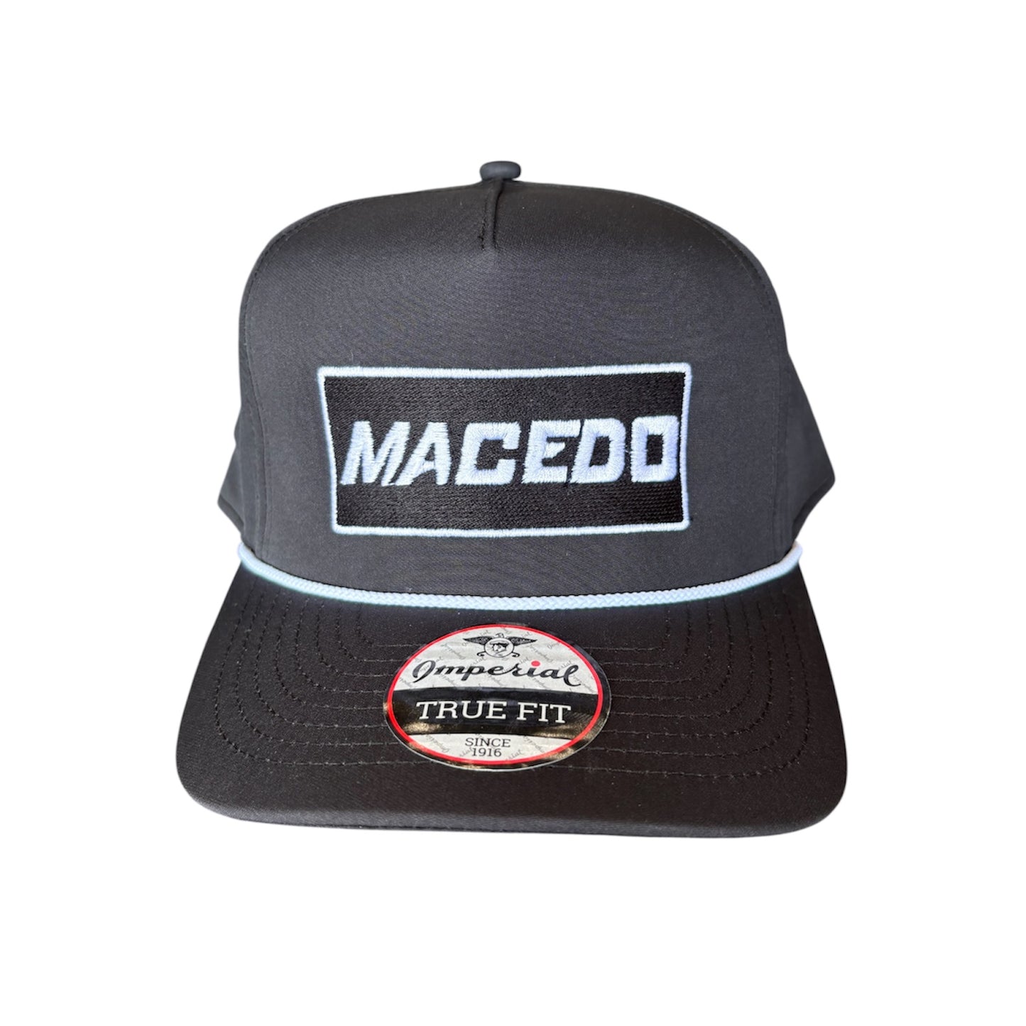 Macedo Snap Back Rope Hat (Black)