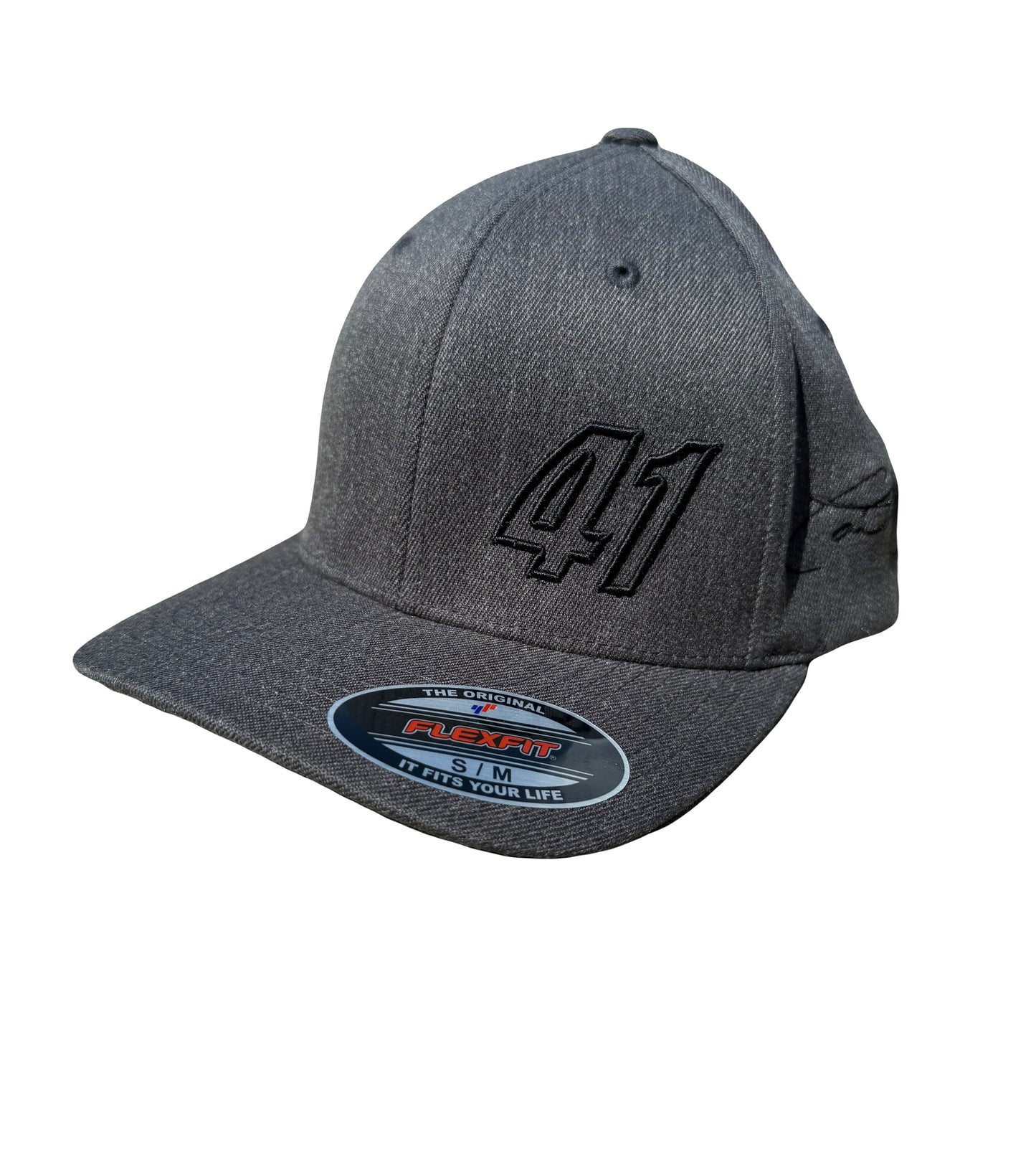 Raised 41 Stitch FlexFit Hat (Washed Grey)