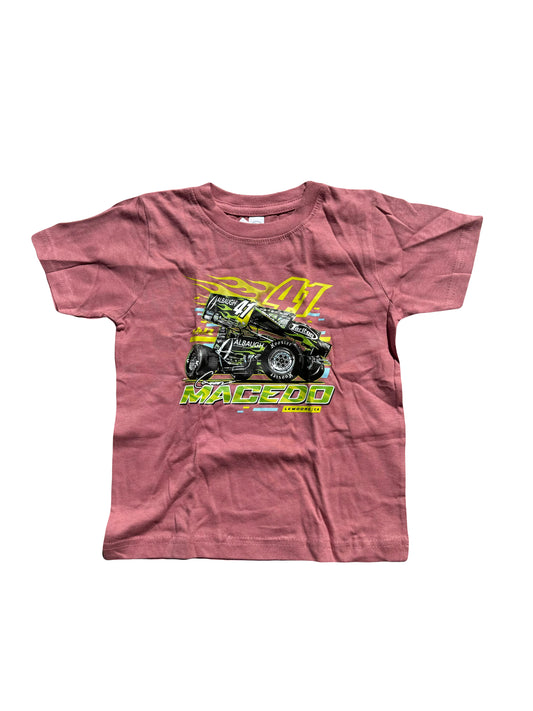 Flame Car Toddler T-Shirt (Rose)