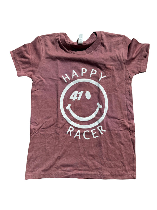 Toddler Happy Racer T-Shirt (Rose/Mauve)