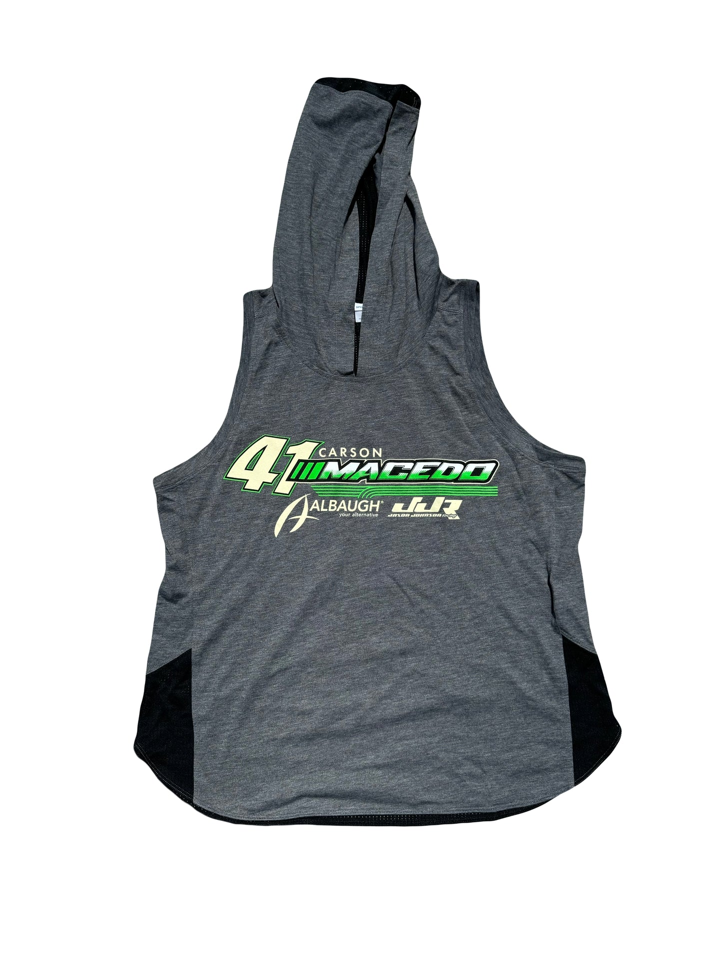 Ladies Front of Knoxville Suites Design Hoodie Tank Top (Grey)