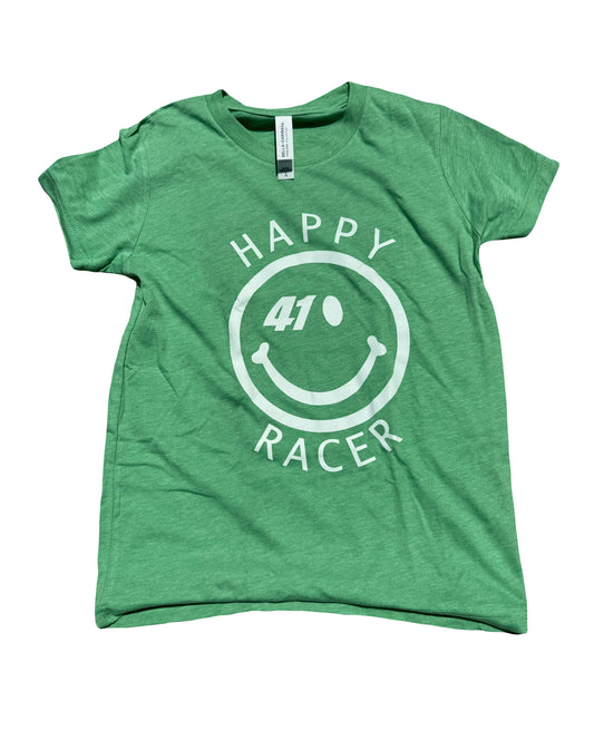 Toddler Happy Racer T-Shirt (Lime Green)