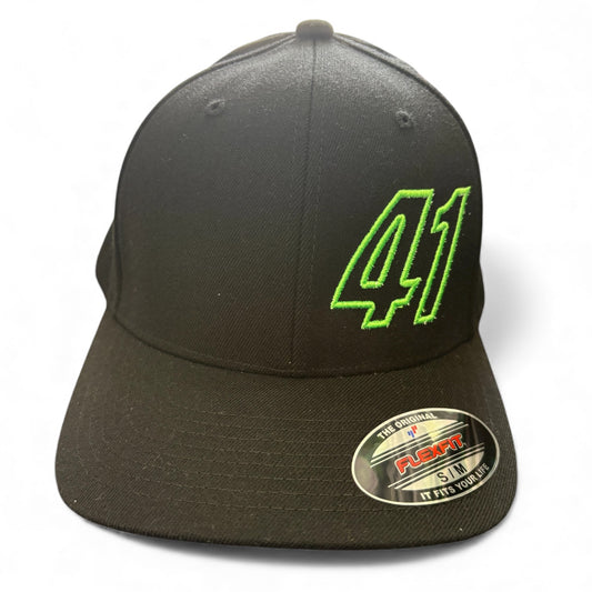 41 FlexFit Material Hat (Black)