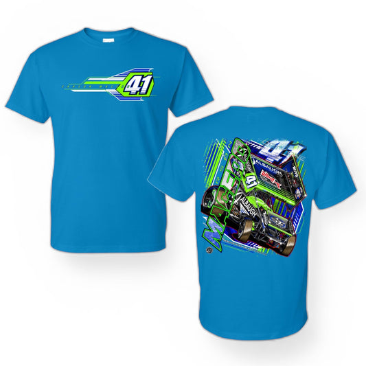 Youth Bullet Blue Design T-Shirt (Royal Neon Blue)