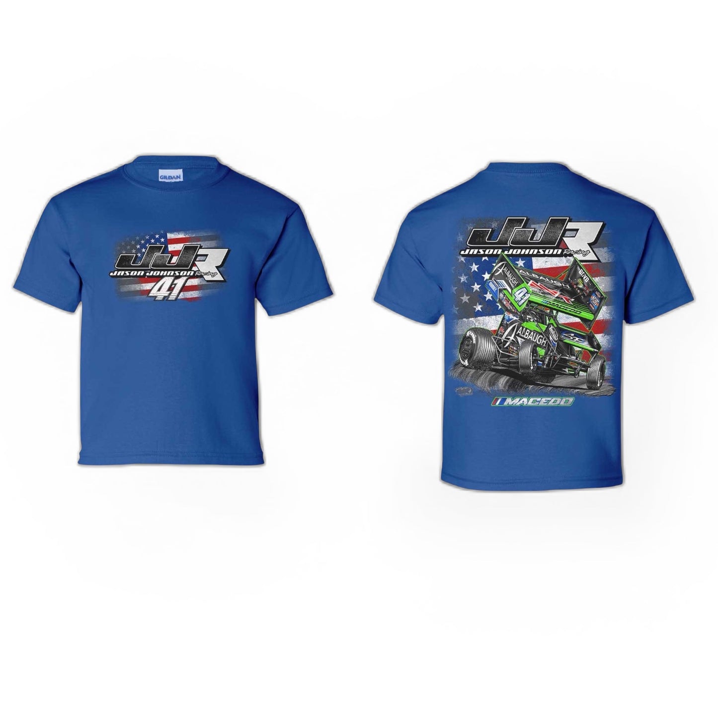 Youth All American Design T-Shirt (Royal Blue)