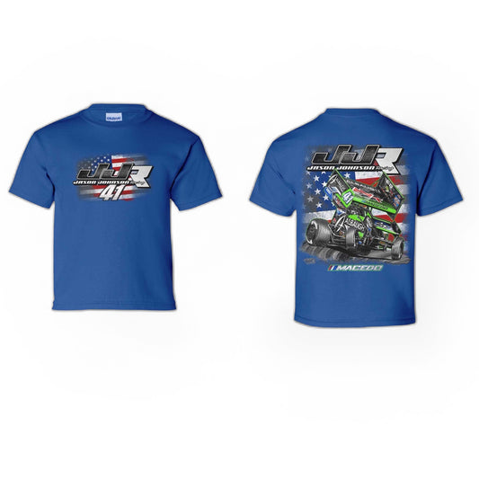 Youth All American Design T-Shirt (Royal Blue)