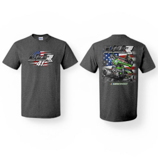 All American Design T-Shirt (Heather Charcoal)