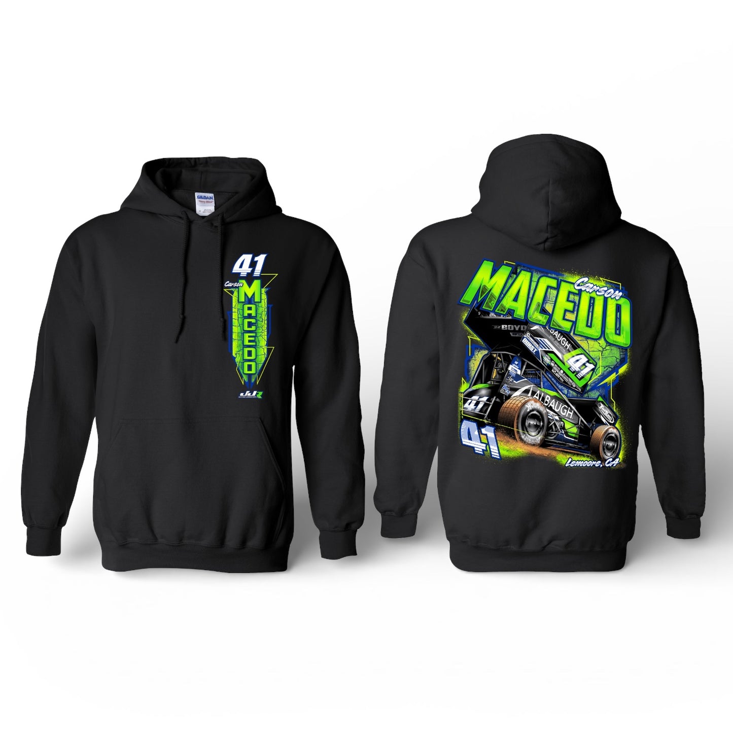 Big Riggin Design, Hoodie (Black)