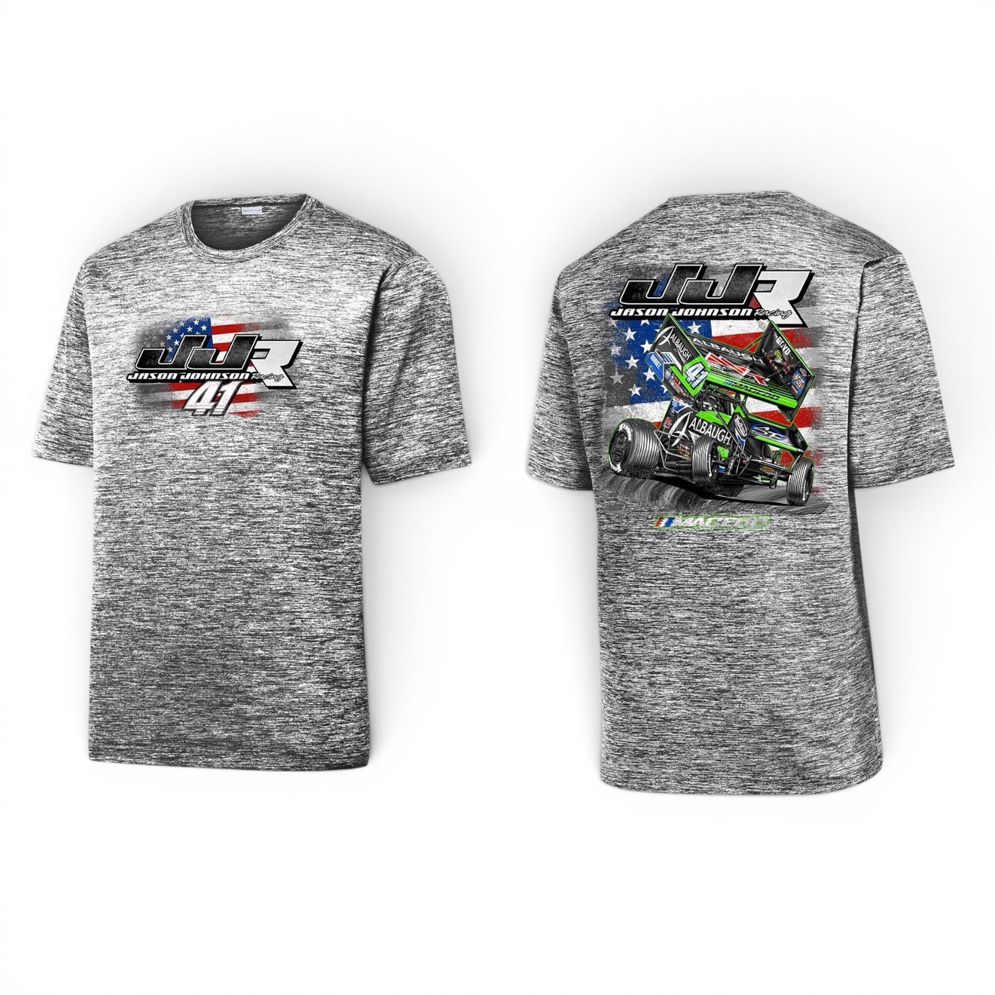 All American Design T-Shirt Polyester (Black Electric)