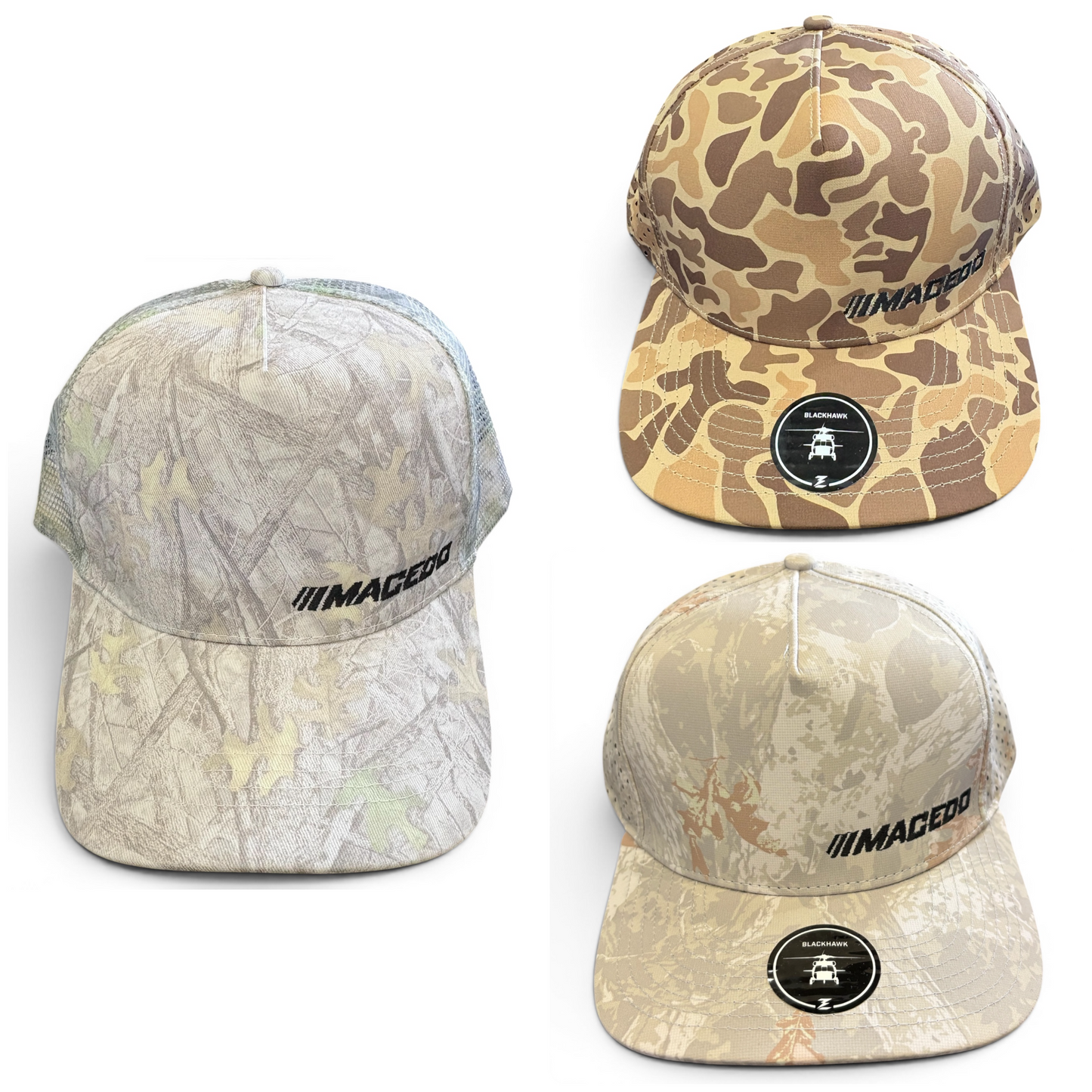 Macedo Camo Snapback Hat
