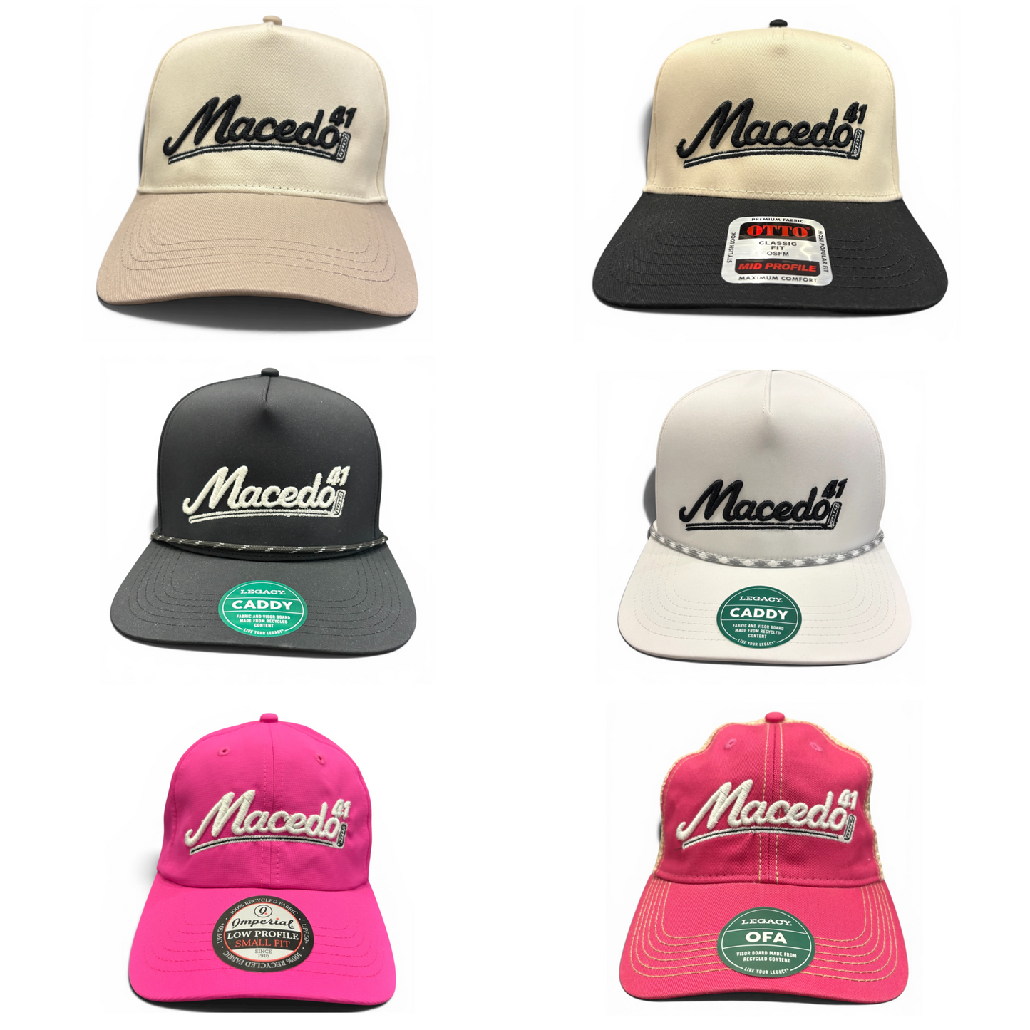 Macedo 41 Golf Design Snapback Hat