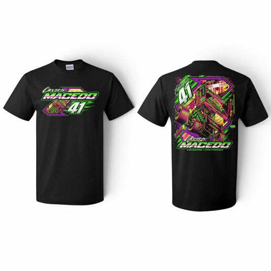 Midnight Neon Design T-Shirt (Black)