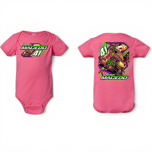 Infant Midnight Neon Design Onesie (Pink)