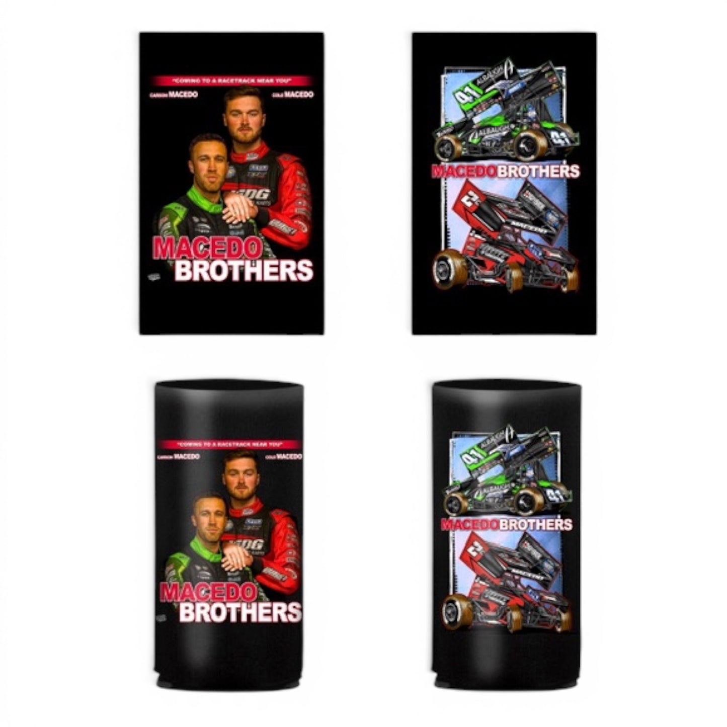 Macedo Brothers Stepbrothers Design Can Koozie (Slim & Regular)