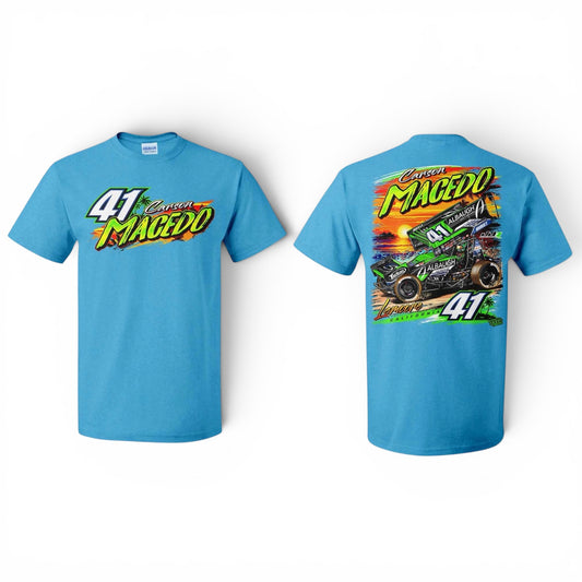 Cali Vibes Design T-Shirt (Heather Blue Sapphire)