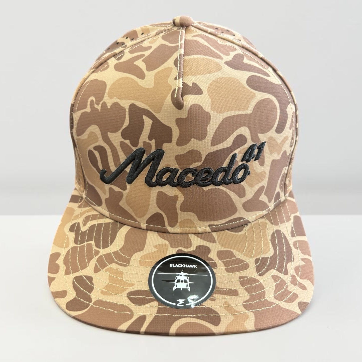 Macedo 41 Camo Snapback Hat