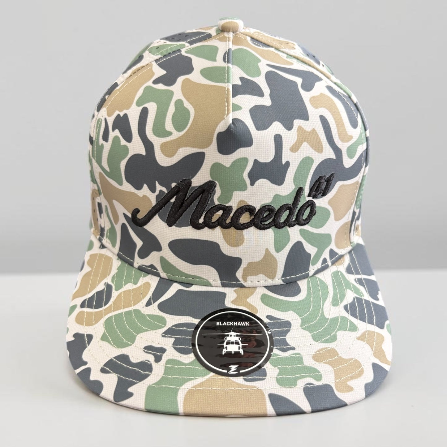 Macedo 41 Camo Snapback Hat