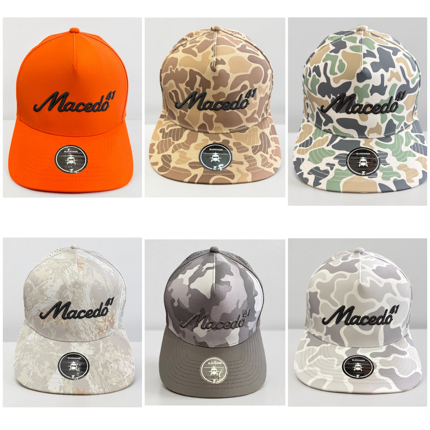 Macedo 41 Camo Snapback Hat
