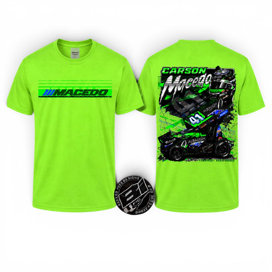 The Macedo Line Design T-Shirt (Lime Green)