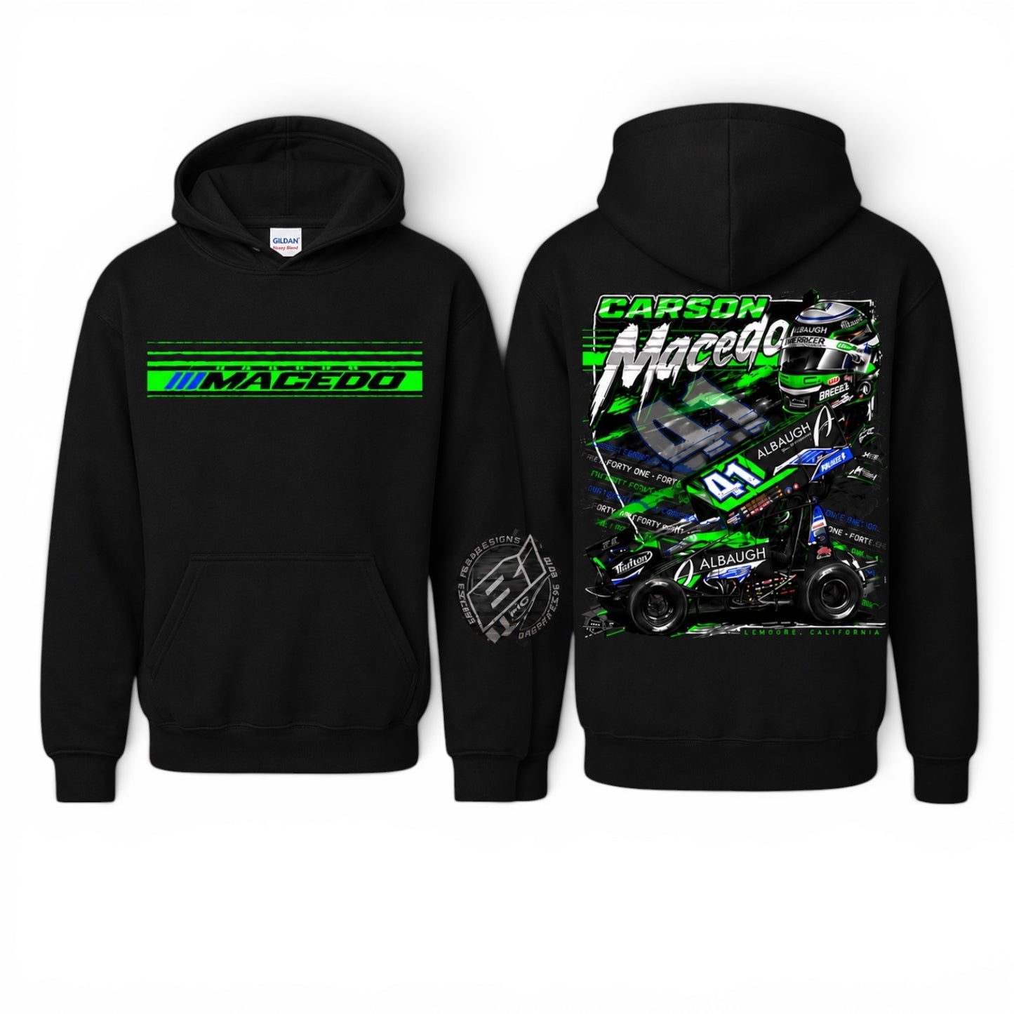 Youth The Macedo Line Design, Hoodie (Black)