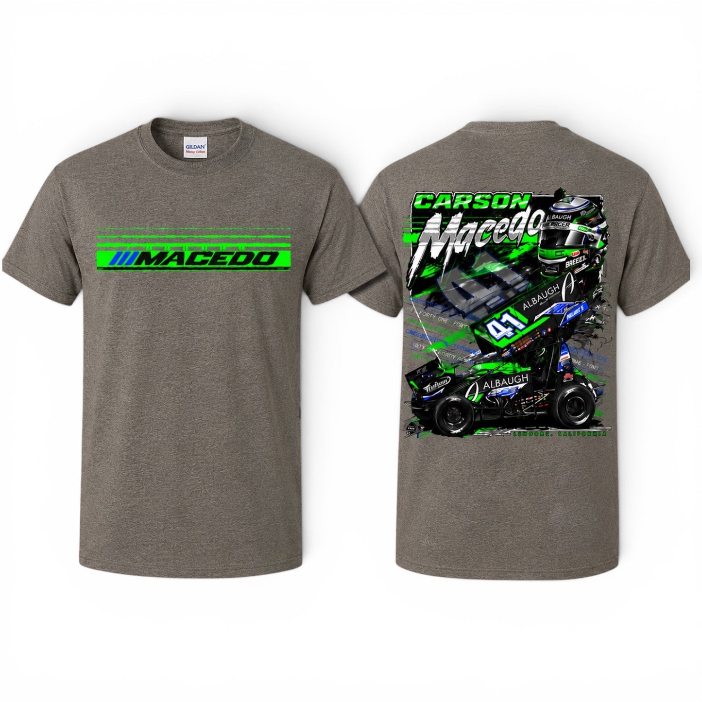 The Macedo Line Design T-Shirt (Graphite Heather)