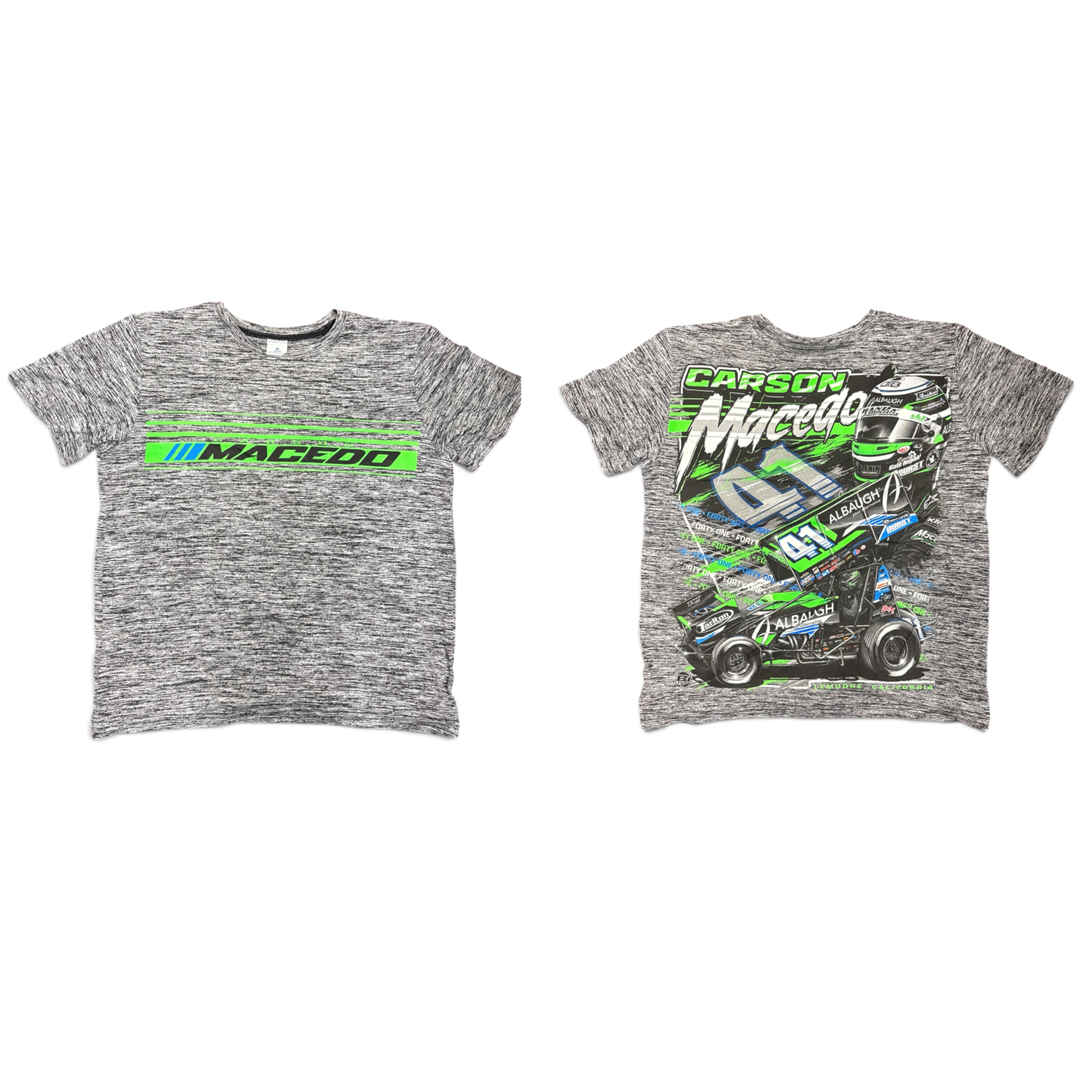 Youth The Macedo Line Design T-Shirt Sport-Tek Posicharge (Black Electric)