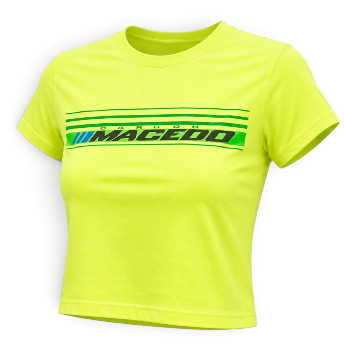 Ladies (Front Only) The Macedo Line Boxy Crop T-Shirts (Assorted Colors)