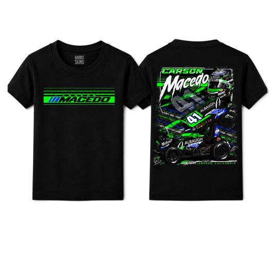 Toddler/Youth The Macedo Line Design T-Shirt (Black)