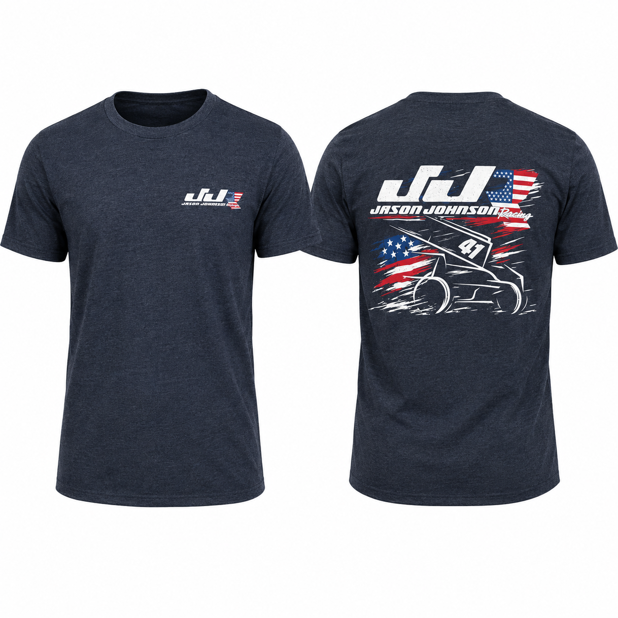 2026 Knoxville Flag Design T-Shirt (Heather Navy)