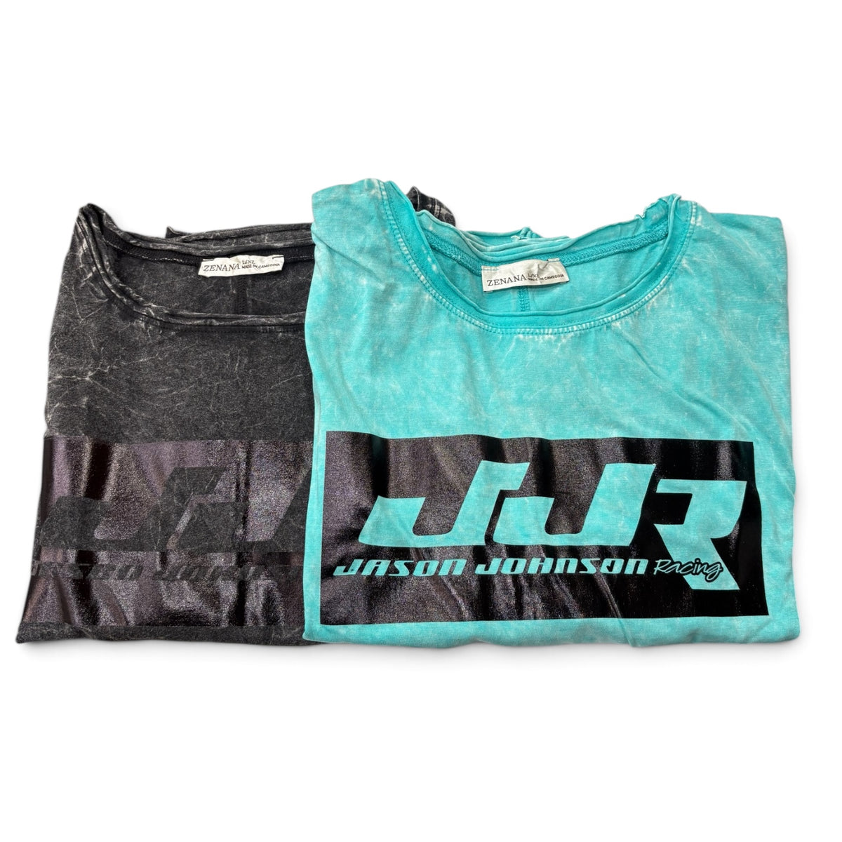Two-Tone JJR Cropped T-Shirt (Assorted Colors)