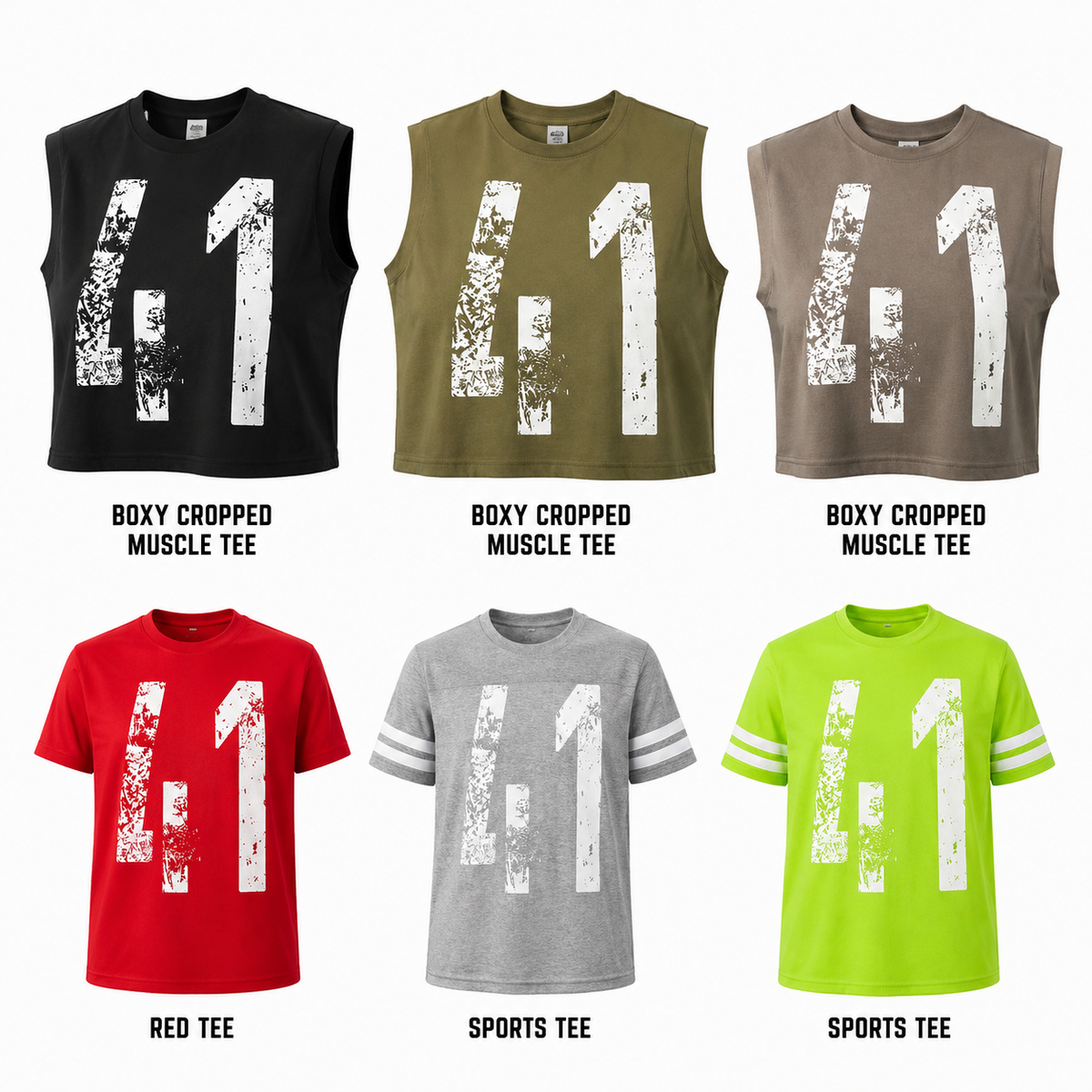 Ladies Distressed 41 T-Shirt (Assorted Colors & Variations)
