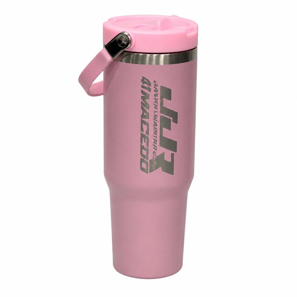 Flip Top Straw W/ Carrying Handle (Assorted Colors & Variations)